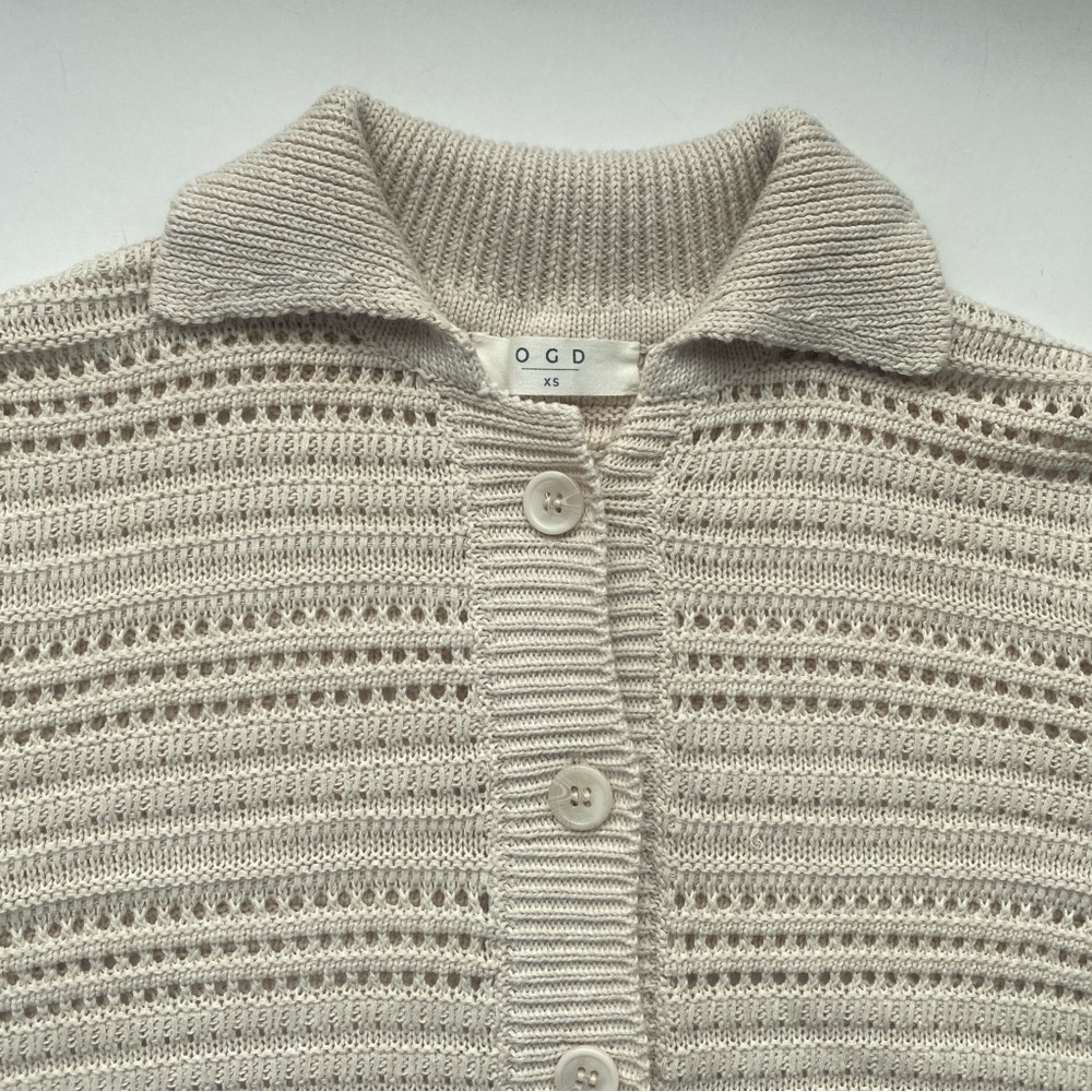 Revolve One Grey Day (OGD) Georgia Romper Crochet Linen Cotton Blend Size XS - Picture 6 of 12